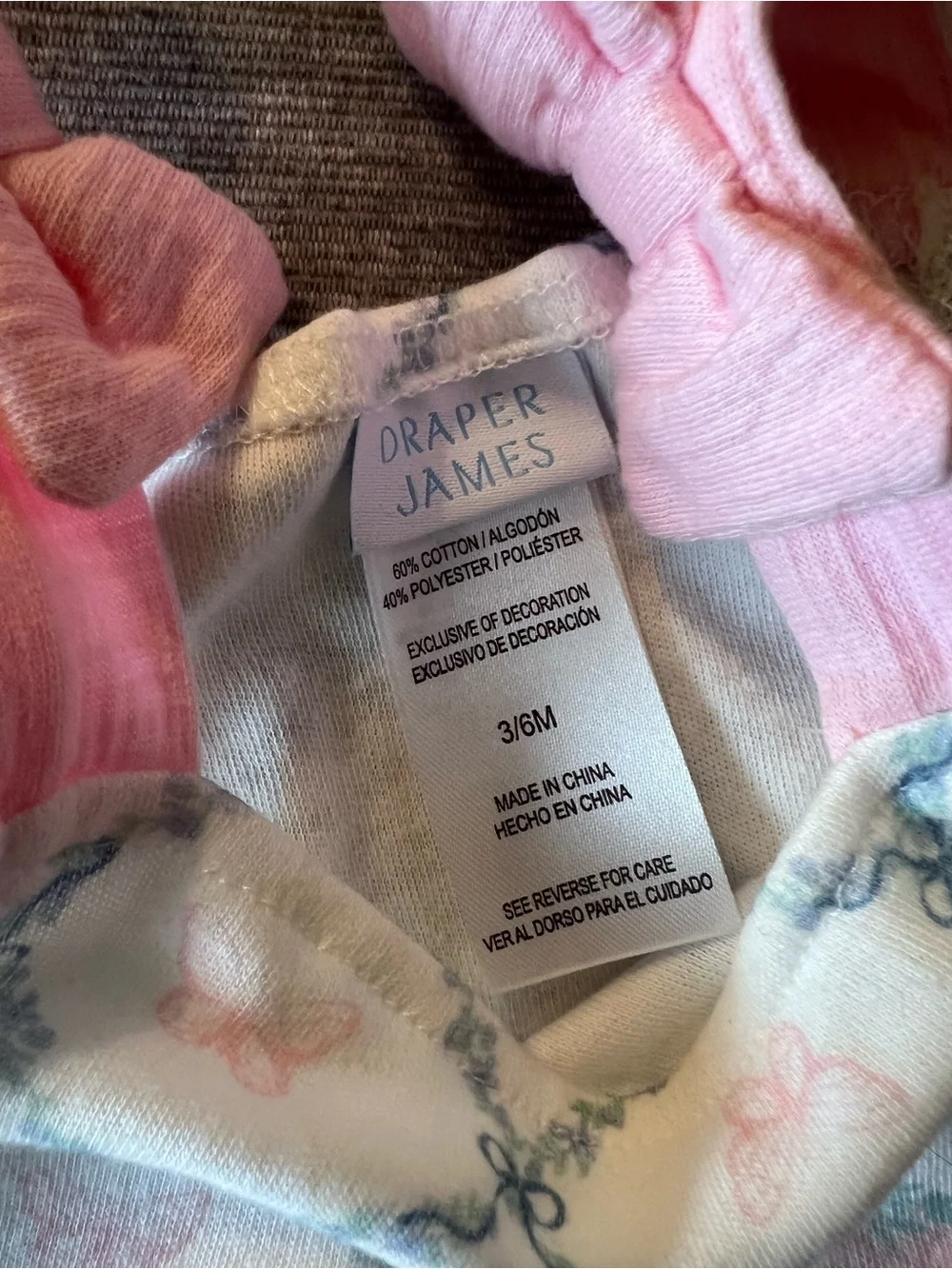 Draper James Pink and Light Blue Baby Girls 4-Piece Outfit Set